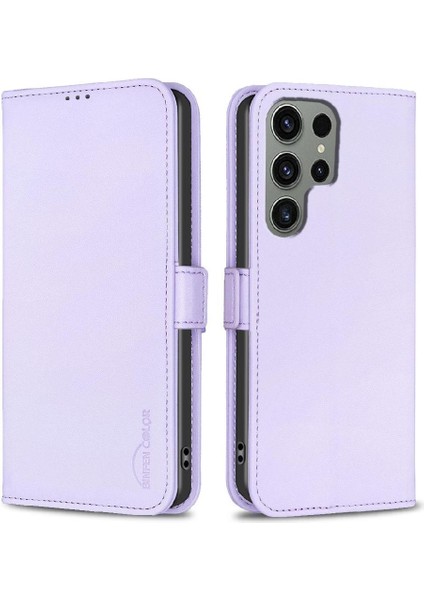 Samsung Galaxy S23 Ultra Kickstand Pu Deri Cüzdan Tpu Için Flip Case (Yurt Dışından)