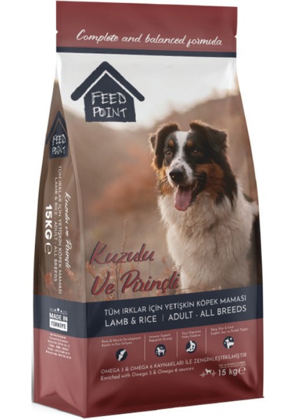 Kuzu Etli Yetişkin Köpek Maması 15 kg