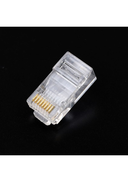 Kebidu 10 Adet RJ45 Rj-45 Cat5 CAT5E Modüler Kablo Kafa Fişi Ethernet Altın Kaplama Ağ Konektörü En Iyi Promosyon (Yurt Dışından) fiyatları
