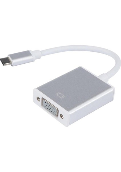 1pc Tip C - Dişi VGA Adaptör Kablosu Pc Için USB 3.1 - VGA Adaptörü (Yurt Dışından)