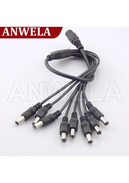 Ayak Koltuk 12V Dc Güç Kaynağı 1 Dişi - 2 3 4 5 8 Erkek Yollu Splitter Fiş Uzatma Kablo Kordonu Konektörü 5.5*2.1mm LED Şerit Işığı Için (Yurt Dışından) modelleri