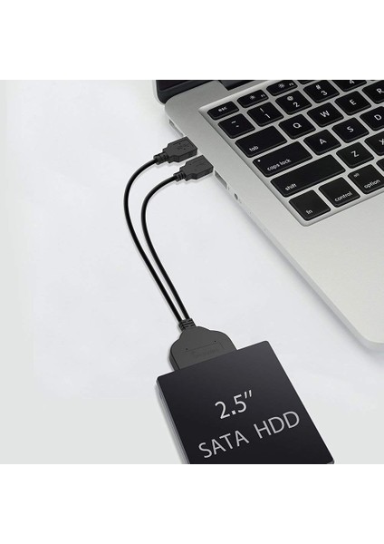 Sıcak Satış USB 2.0 - Sata 7 + 15 Pin 22PIN Adaptör Kablosu 2.5 Için (Yurt Dışından) fırsatları