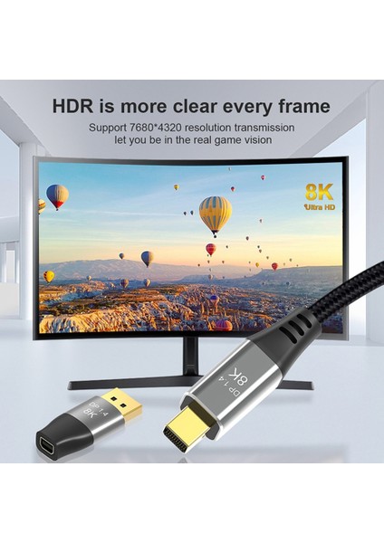 8k 60Hz Mini Dp'den Dp'ye Adaptör 4K 144Hz Çift Yönlü Displayport Erkek Bilgisayar Pc Için Mini Displayport Dişi Dönüştürücü Moni (Yurt Dışından) fiyatları