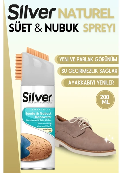 Süet ve Nubuk Yenileyici Sprey Boya Su Itici Etkili Naturel 200ML