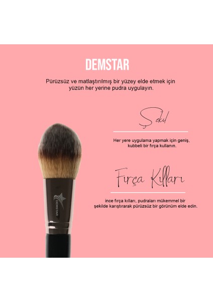 Professinal Makeup Brush High End Serisi Açılı Allık ve Pudra Makyaj Fırçası No:2