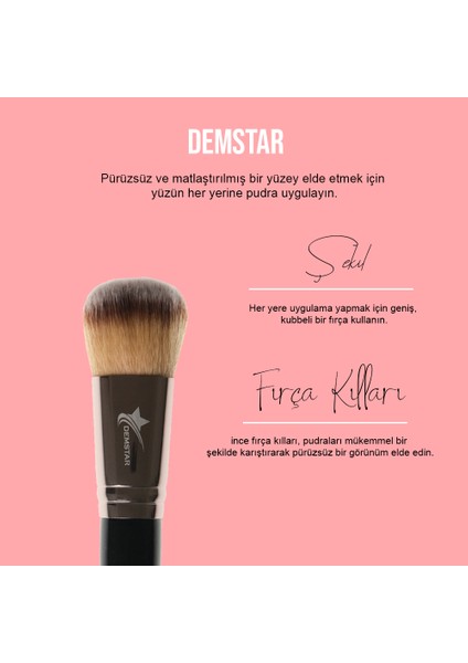 Professional Makeup Brush High End Serisi Yüksek Tutuş Fondöten ve Allık Makyaj Fırçası No:1