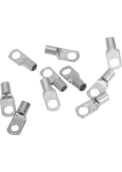10 Adet Bakır Boru 16MM x 8mm Lug Güç Kaynağı Marş Kablosu Kaynak Sıkma Terminal Halkası (Yurt Dışından)
