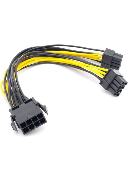 8pın 1 In 2 Cpu Kablosu 8pin To 2X8PIN Pcie Çift 8pin Pcıe 8pin-2x(6+2pin) Grafik Ekran Kartı Güç Kablosu Uzatma Kablosu (Yurt Dışından) fiyatları