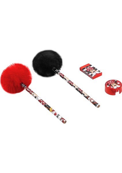 Minnie Mouse Kırtasiye Seti 4 Parça (Ponponlu Kalemli) Icon