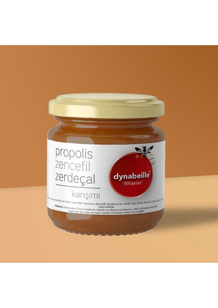 Propolis,Arı Sütü,Arı Poleni,Zencefil ve Zerdeçal Karışımı