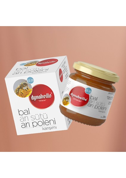 Arı Sütü, Arı Poleni,Çam Balı Karışımı (Üçlü Karışım) Ham Ballı