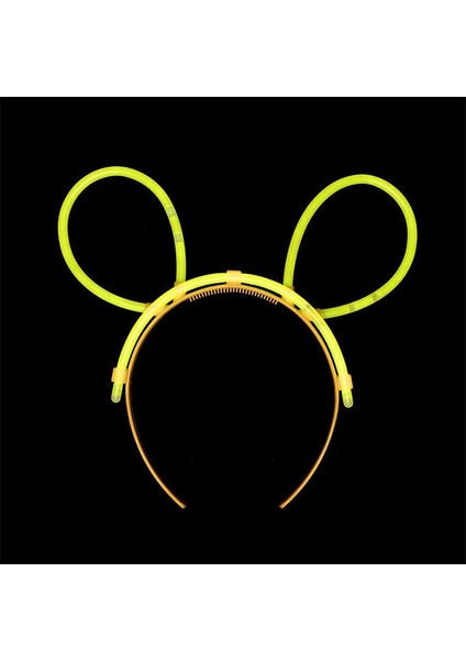 Glow Neon Işıklı Parti Tacı Sarı Renk 1 Adet Retro fiyatları