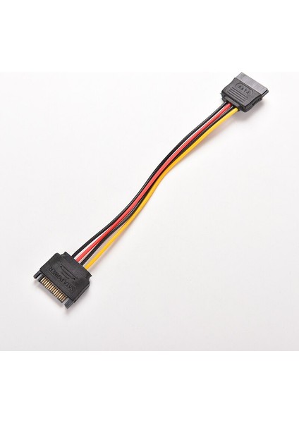 8 Inç Erkek - Dişi 15 Pin 15P Sata Güç Uzatma Kablosu (Yurt Dışından)