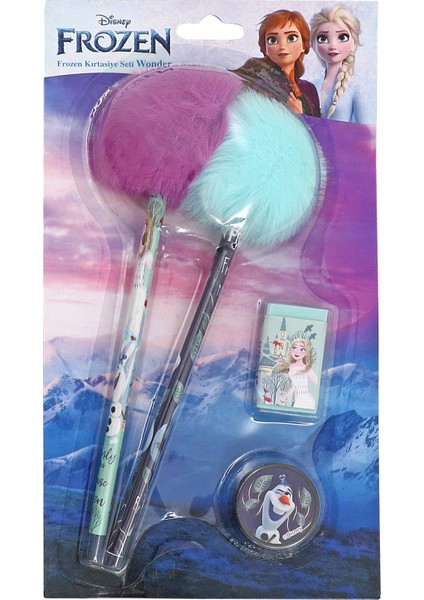 Frozen Kırtasiye Seti 4 Parça (Ponponlu Kalemli) Wonder fiyatları