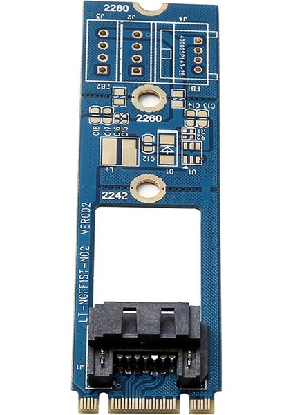 Windows / Linux Için M.2 Ngff'den 7 Pin Sata Iıı Adaptör Dönüştürücü Kartı Kartına (Yurt Dışından)