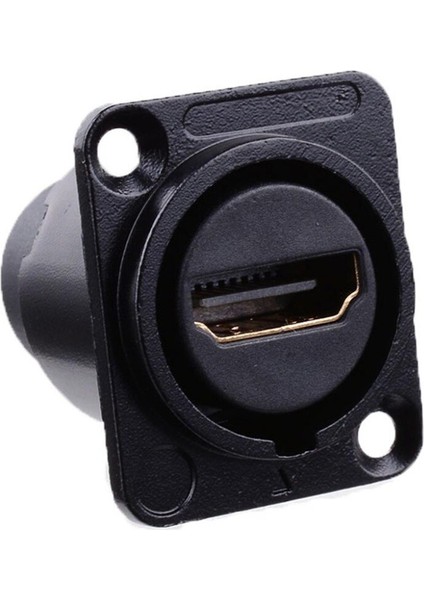 HDMI Uyumlu D Tipi Soket Ağ Fişi Şasi Panel Montajlı Ses Konektörü Metal Hd Havacılık Kablosu NOV-26A (Yurt Dışından)