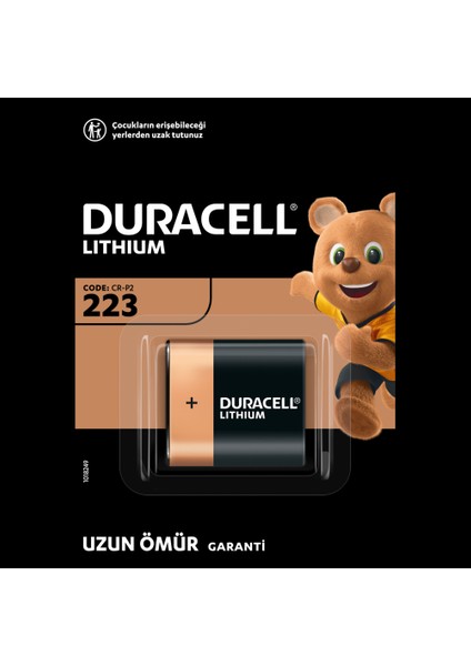 Özel Yüksek Güçlü Lityum 223 Fotoğraf Pili 6V (223 / CR-P2) fiyatları