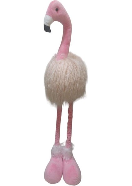 Hawaian Metal Uzar Kısalır Ayaklı Peluş Tüylü Flamingo Maskot Pembe Renk fiyatları
