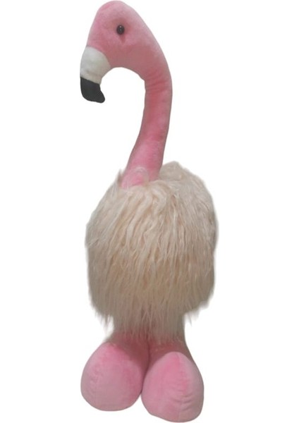 Hawaian Metal Uzar Kısalır Ayaklı Peluş Tüylü Flamingo Maskot Pembe Renk modelleri