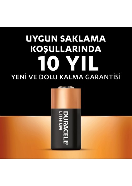 DURACELL CR2 (2’li Paket) yüksek güçlü lityum pil 3V (CR15H270)