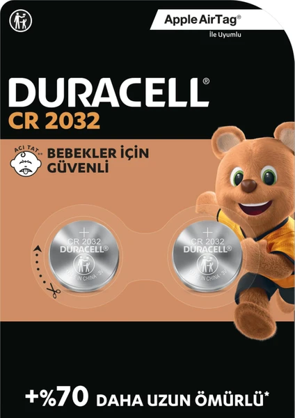 CR2032 Lityum Düğme Piller 3V (2’lü Paket)