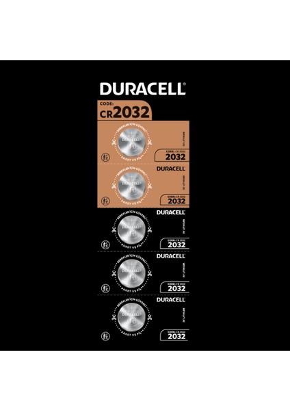 Özel 2032 Lityum Düğme Pil 3V, (CR2032) 5 adet