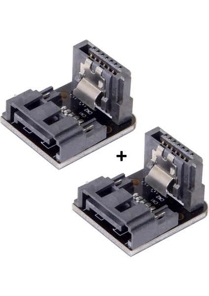 Cydz Sata 7pin Dişi 7pin Erkek 90 Derece Açılı Adaptör Anakart Anakart Masaüstü Bilgisayarlar Için SSD HDD (Yurt Dışından) modelleri