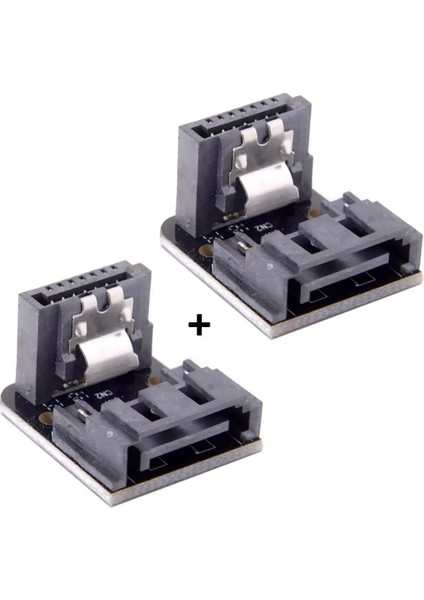 Cydz Sata 7pin Dişi 7pin Erkek 90 Derece Açılı Adaptör Anakart Anakart Masaüstü Bilgisayarlar Için SSD HDD (Yurt Dışından) fırsatları