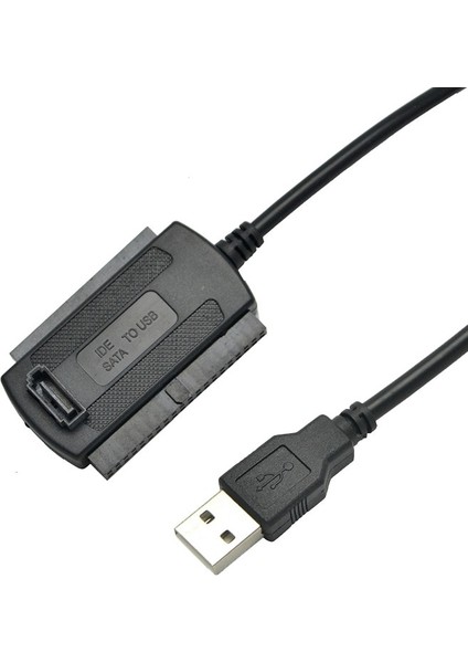 Yüksek Hızlı 480 Mb/s 3'ü 1 Arada USB 2.0 Kablo Adaptörü Usb'den 2,5/3,5/5,25 Inç Sata Ide Adaptörlerine (Yurt Dışından)