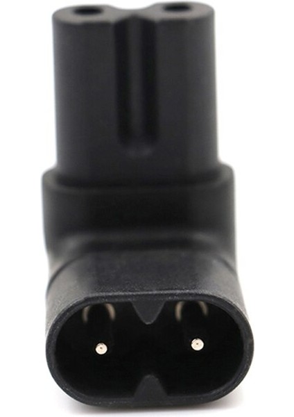 Siyah Erkek Dişi Uzatma Konnektörü IEC320 Iec C7 - C8 90 Derece Yukarı ve Aşağı Açılı Ac Güç Adaptörü (Yurt Dışından) fırsatları