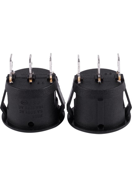x Ac 6A/250V 10A/125V 3 Pin Spdt Açık/kapalı/açık 3 Pozisyon Yuvarlak Tekne Rocker Anahtarı (Yurt Dışından) modelleri