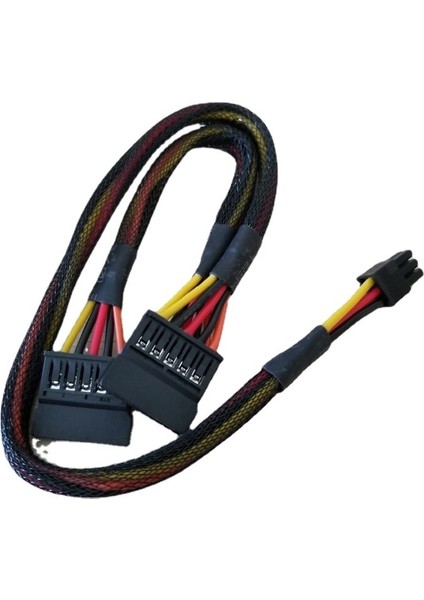 Küçük 6pin Splitter 15PIN Sata Güç Kablo Kordonu Dell Vostro 3650 3653 3655 Masaüstü Bilgisayar HDD SSD Genişleme Kablosu 50 cm (Yurt Dışından)