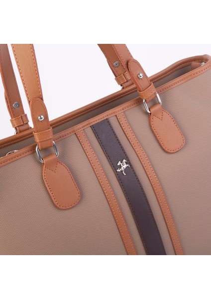 Kadın Omuz Çantası Spor Şık Ayarlanabilir Omuz Askılı Kum Taba Kahve Lacst (33X27X12 cm ) fiyatları