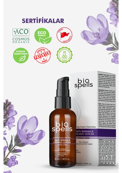 Anti-Wrinkle Creamy Serum 30ml - Yaşlanma Karşıtı & Onarıcı Cilt Bakım Serumu