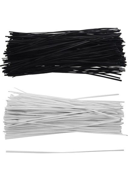 330 Adet Kablo Düzenleyici Bağlama Paketi Tel Büküm Bağları - 130 Adet Beyaz 150X2.2MM ve 200 Adet Siyah 50 x 1.8mm (Yurt Dışından)