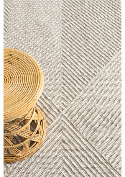 Retro Krem Krem Geometrik Desenli Tozumaz Salon Koridor Balkon Teras Bahçe Oturma Odası Halısı 19270A fiyatları