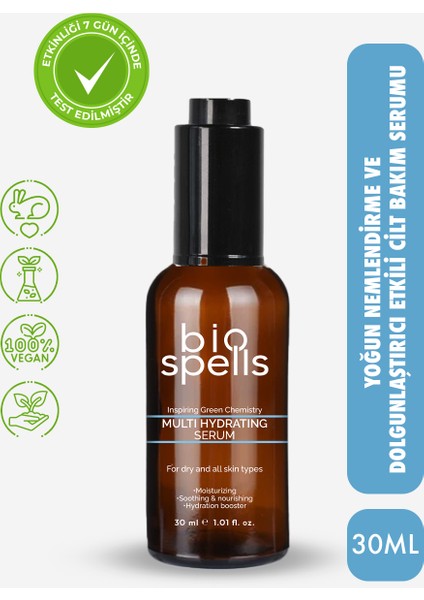 Multi Hydrating Serum 30ml - Yoğun Nemlendirme ve Dolgunlaştırıcı Etkili Cilt Bakım Serumu