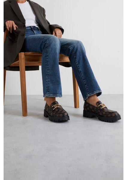 Ilary Logolu Mokasen Ayakkabı FL7ILRFAL14 Kadın Ayakkabı FL7ILR FAL14 Brocr fiyatları