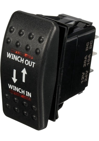Adet 12V 20A Vinç Girişi Vinç Çıkışı Açık-Kapalı-Açık Rocker Anahtarı 7 Pin Led, Kırmızı ve Yeşil (Yurt Dışından) modelleri