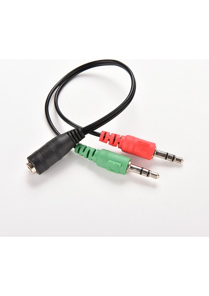 3.5mm Dişi 2 Çift Erkek Jack Tak Ses Stereo Kulaklık Mikrofon Ayırıcı Kabloları (Yurt Dışından) fiyatları