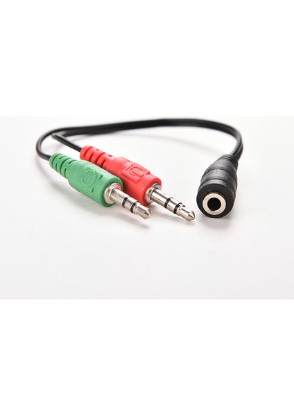 3.5mm Dişi 2 Çift Erkek Jack Tak Ses Stereo Kulaklık Mikrofon Ayırıcı Kabloları (Yurt Dışından) indirimleri