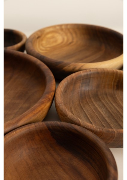 Walnut 6lı El Yapımı Doğal Ceviz Kase Takımı 1293 indirimleri