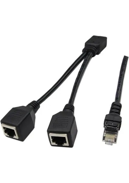 RJ45 1 Erkek 2 Dişi Soket Bağlantı Noktası Lan Ethernet Ağ Ayırıcı Y Adaptör Kablosu 0.25 M (Yurt Dışından) fiyatları
