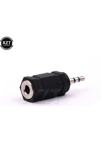 Yenı Sıcak Satış Altın 2.5 mm Erkek 3.5 mm Kadın Ses Stereo Adaptör Fişi Dönüştürücü Konnektör Kulaklık Jakı 1 Adet (Yurt Dışından)