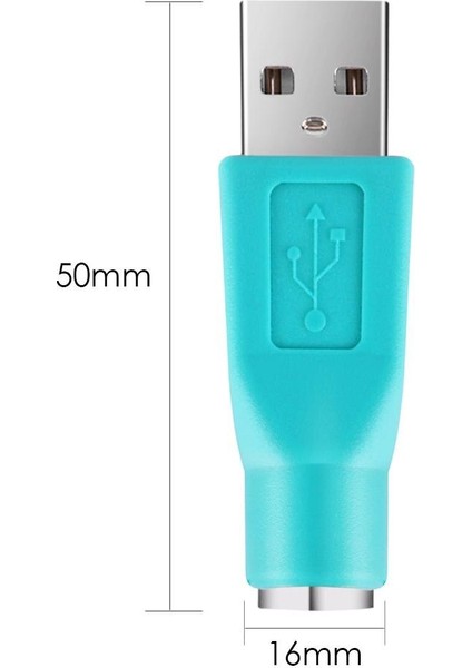 1 Adet Ps/2 Dişi USB Erkek Adaptör Plastik Yeşil Adaptör Dönüştürücü USB Konektörü Klavye Fare Fareler Için (Yurt Dışından)