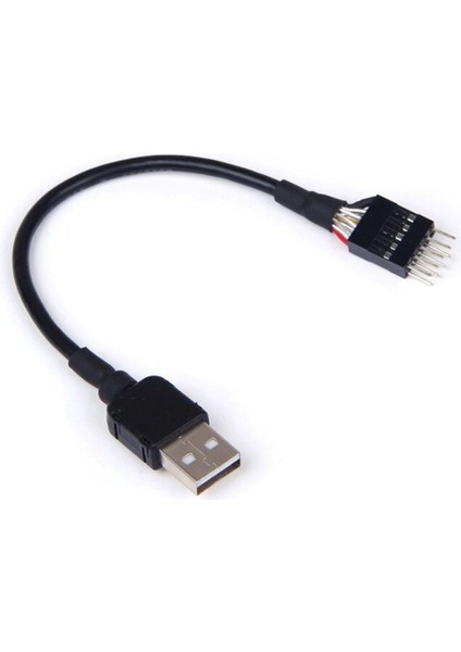 9pin Erkek Harici USB A Erkek Pc Anakart Dahili Veri Uzatma Kablosu Bilgisayar Dahili Aksesuarları Donanım Parçaları (Yurt Dışından)