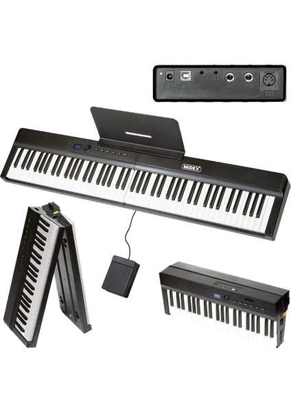 PLX-120BK-ST Katlanır Taşınabilir Dijital Piyano Tuş Hassasiyetli Full Set modelleri