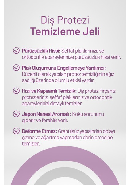 Diş Protezi Temizleme Jeli