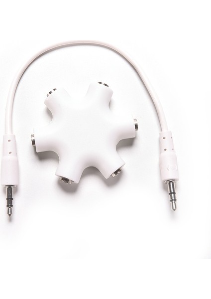 3.5mm Kulaklık Kulaklık Ses Ayırıcı 1 Erkek - 2 3 4 5 Dişi Bağlantı Noktası Kabloları (Yurt Dışından)