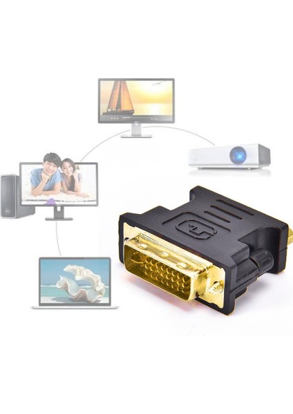 DVI VGA Adaptör Kablosu Erkek Kadın DVI 24 5 Pin Monitör Dizüstü Bilgisayar Adaptörü Pc Bilgisayar 1080 P VGA Dönüştürücü Hdtv U2P1 (Yurt Dışından)